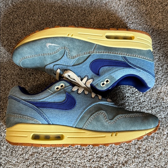 Men’s Nike Air Max 1 Premium ‘Dirty Denim’ - Picture 6 of 8